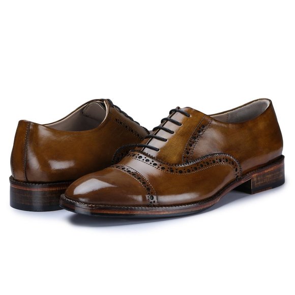 Bashwood Handmade Brown  Leather Oxfords main image 4